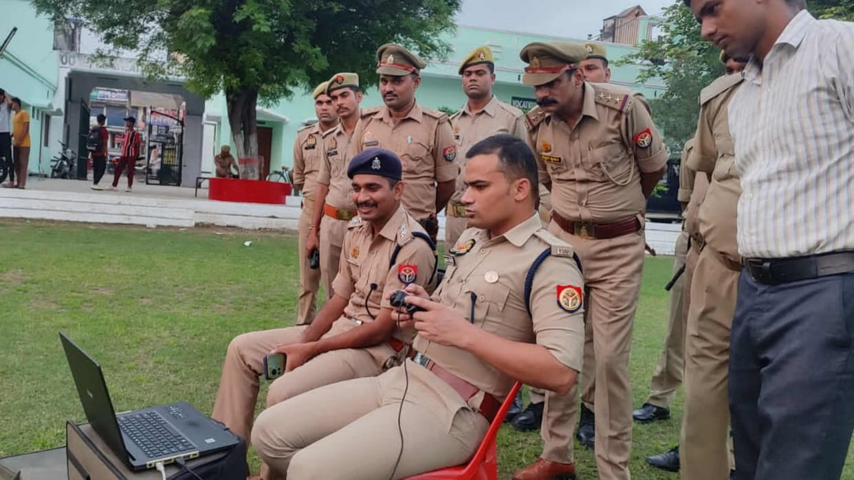 Police tested security of city with help of cameras in Gorakhpur