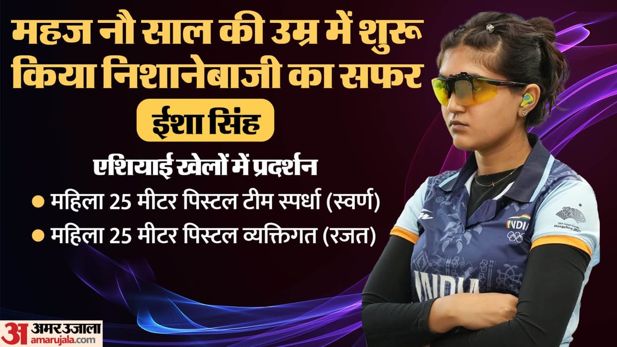 Asian Games 2023: Esha Singh Bags Two Medala in Shooting India At Age Of 18, Became National Champion at 13