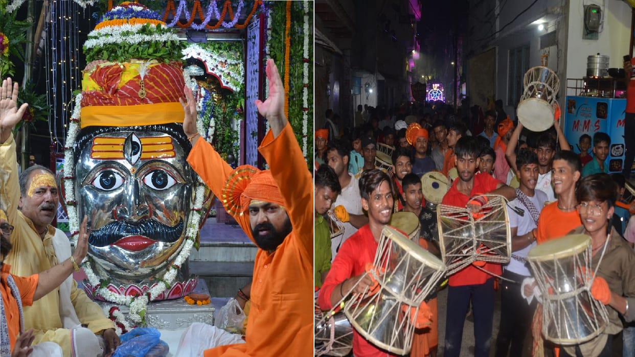 Baba Latbhairav's wedding ceremony Baba's Tilakotsav took place after the city tour, youth danced in the band