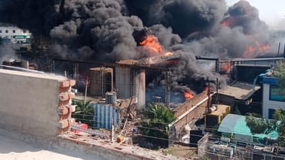 Fire broke out in chemical factory in industrial area of Kurali