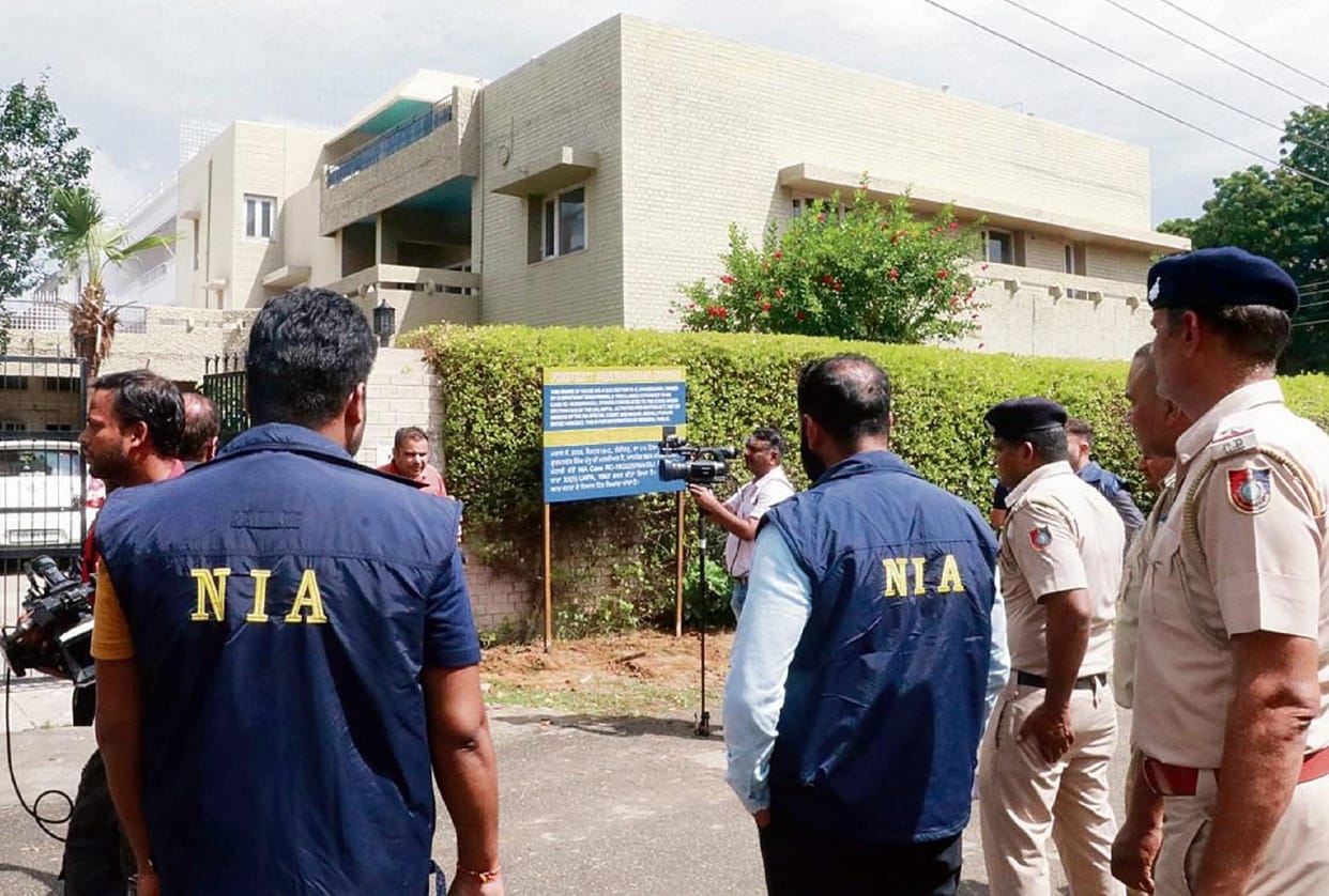 NIA Raids at 50 locations across 6 states in crackdown on Khalistani-gangster nexus