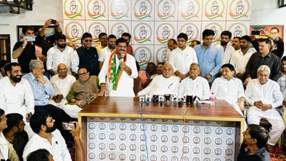 Haryana: Former minister Jagdish Yadav left BJP and joined Congress