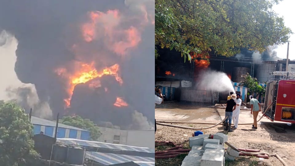 Fire broke out in chemical factory in industrial area of Kurali