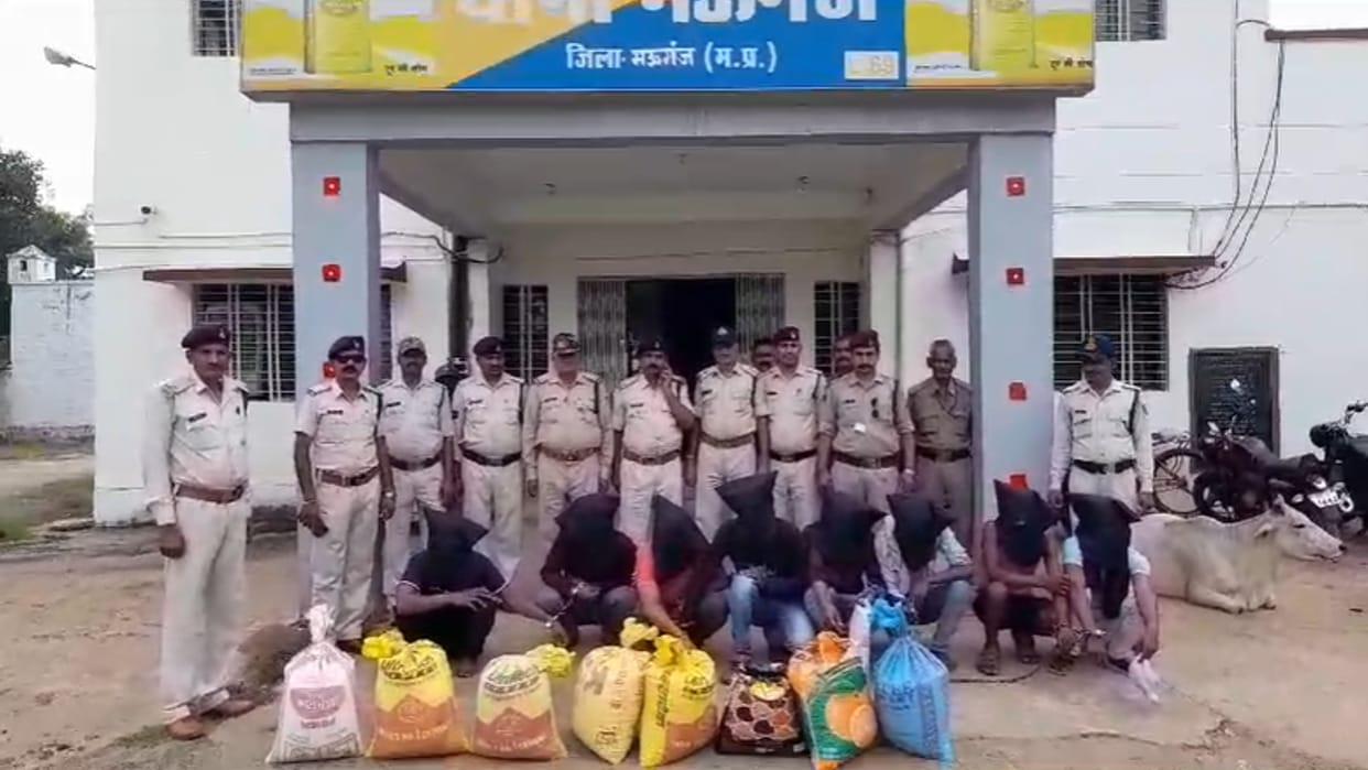 Rewa News: Rope cutting gang caught by Mauganj police, eight accused arrested.
