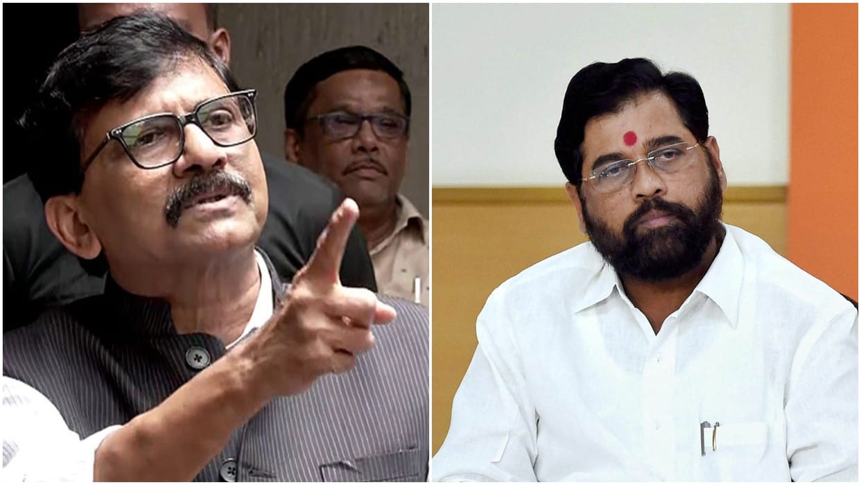 Shiv Sena UBT leader Sanjay Raut questions on Maharashtra chief minister Eknath Shinde foreign trip