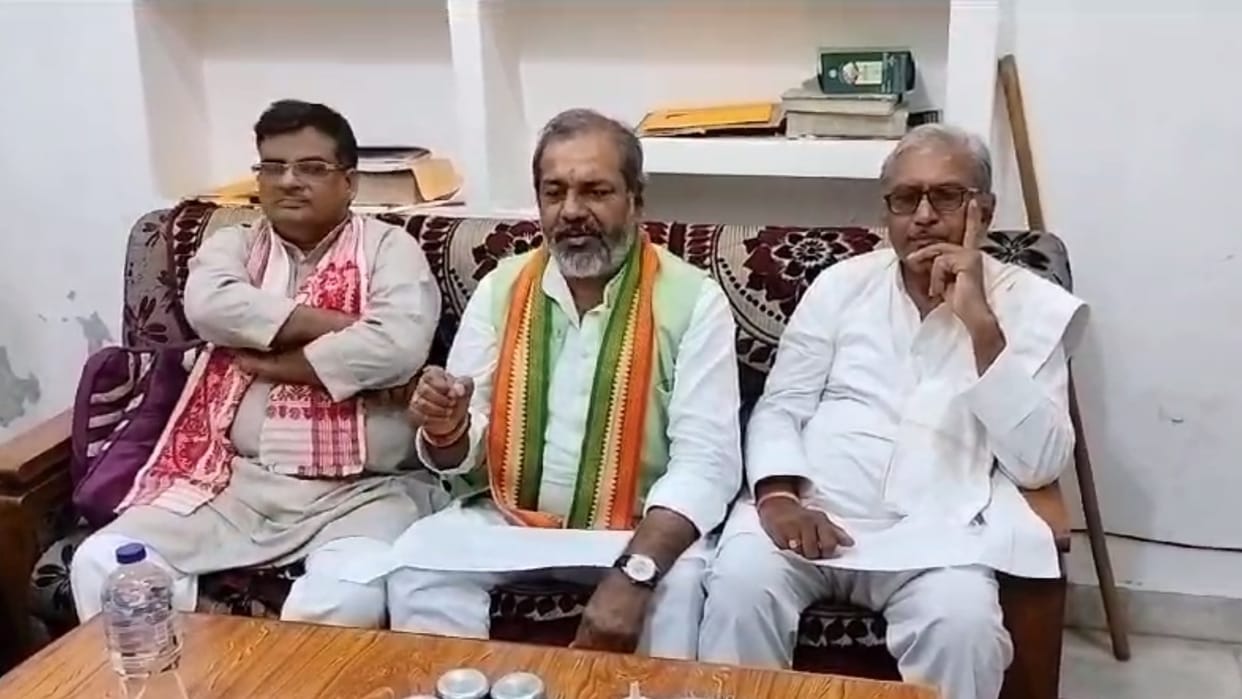 BJP leader Sunil Bharala press conference over doctor murder case in Sultanpur.