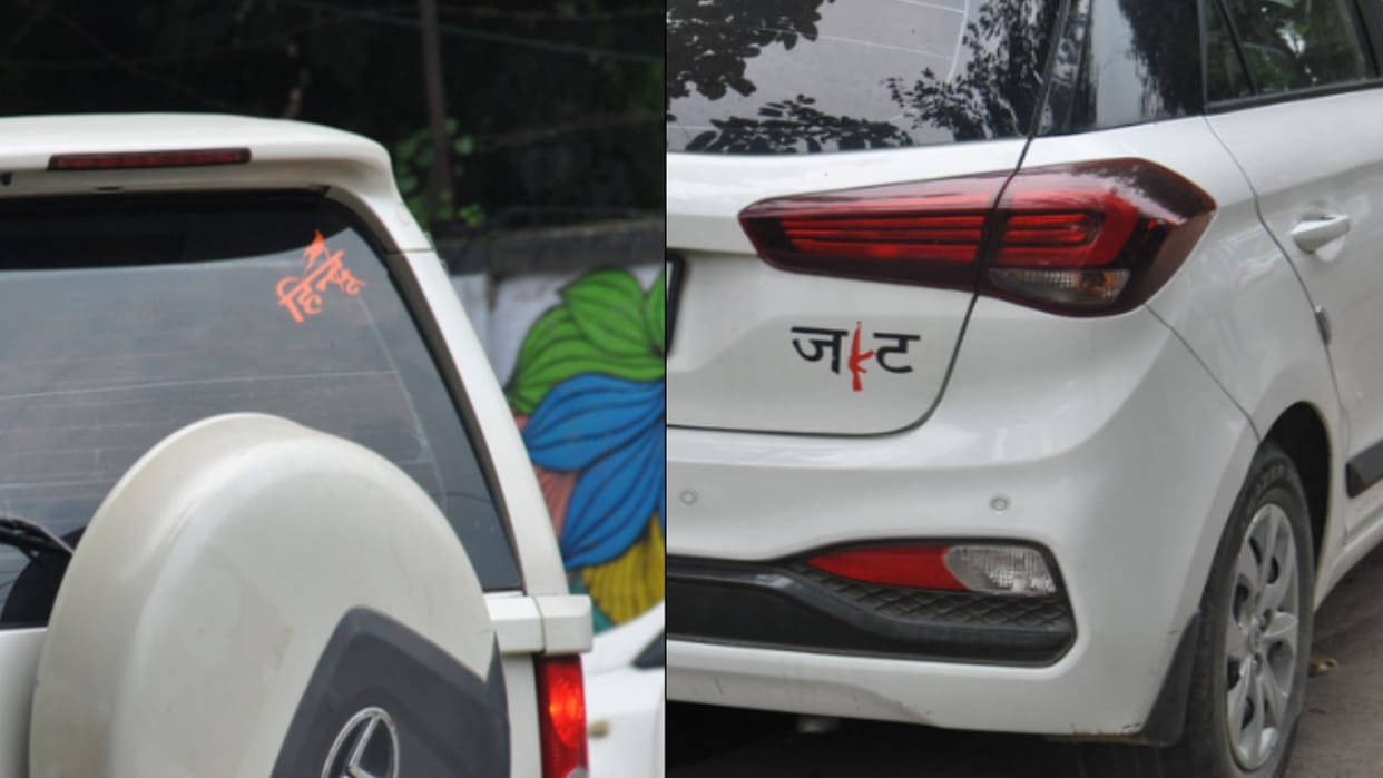 No fear of law or challan: CM given strict orders, still vehicles running with caste written on them