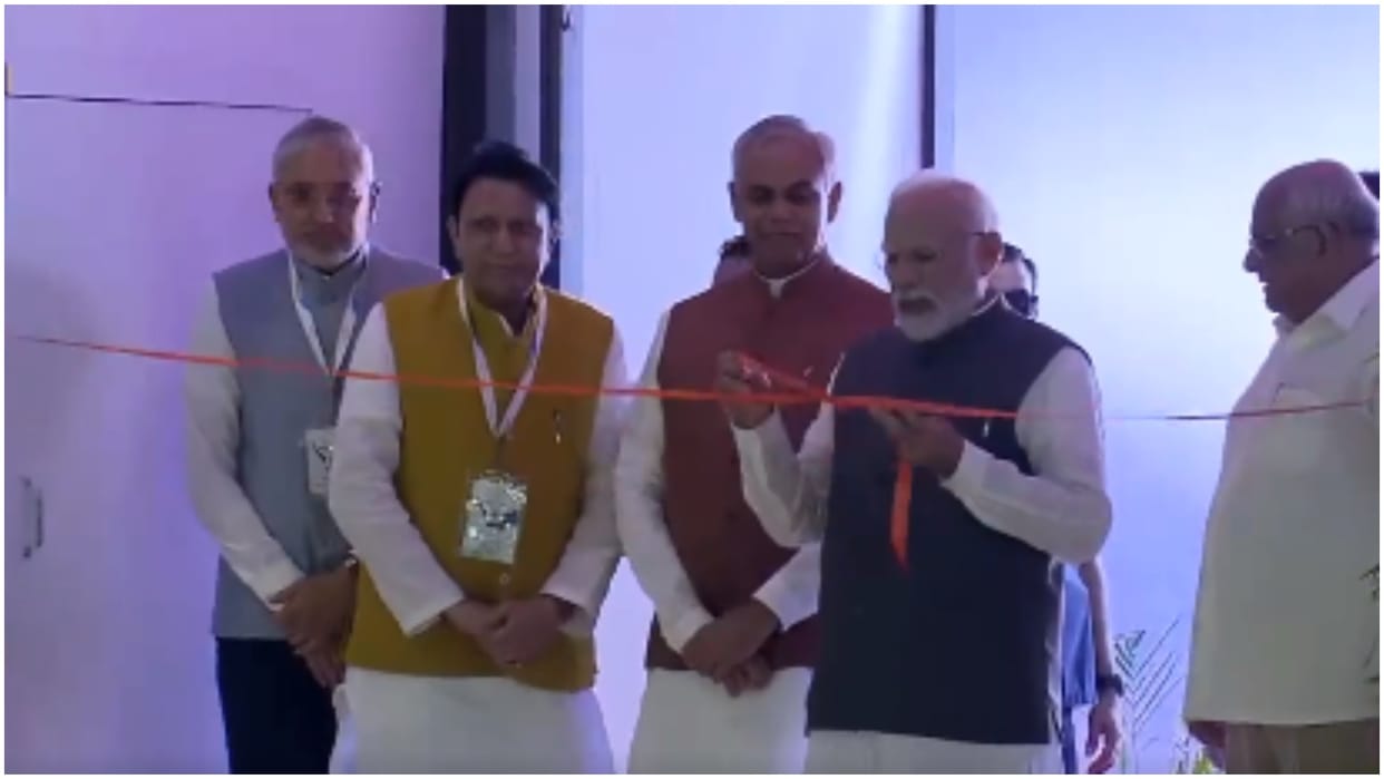 PM Modi inaugurates Vibrant Gujarat Global Summit also visits robot exhibition at Science City Ahmedabad