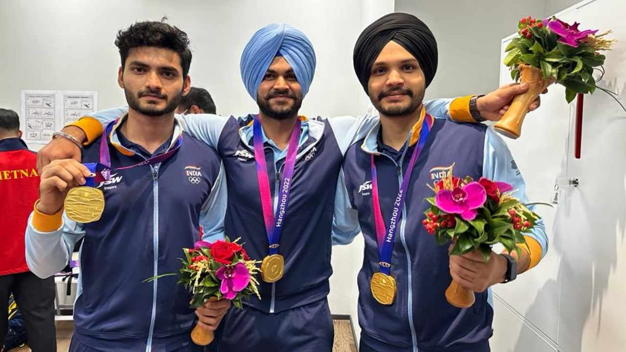 Ambala shooter Sarabjot Singh wins gold medal in Asian Games 2023