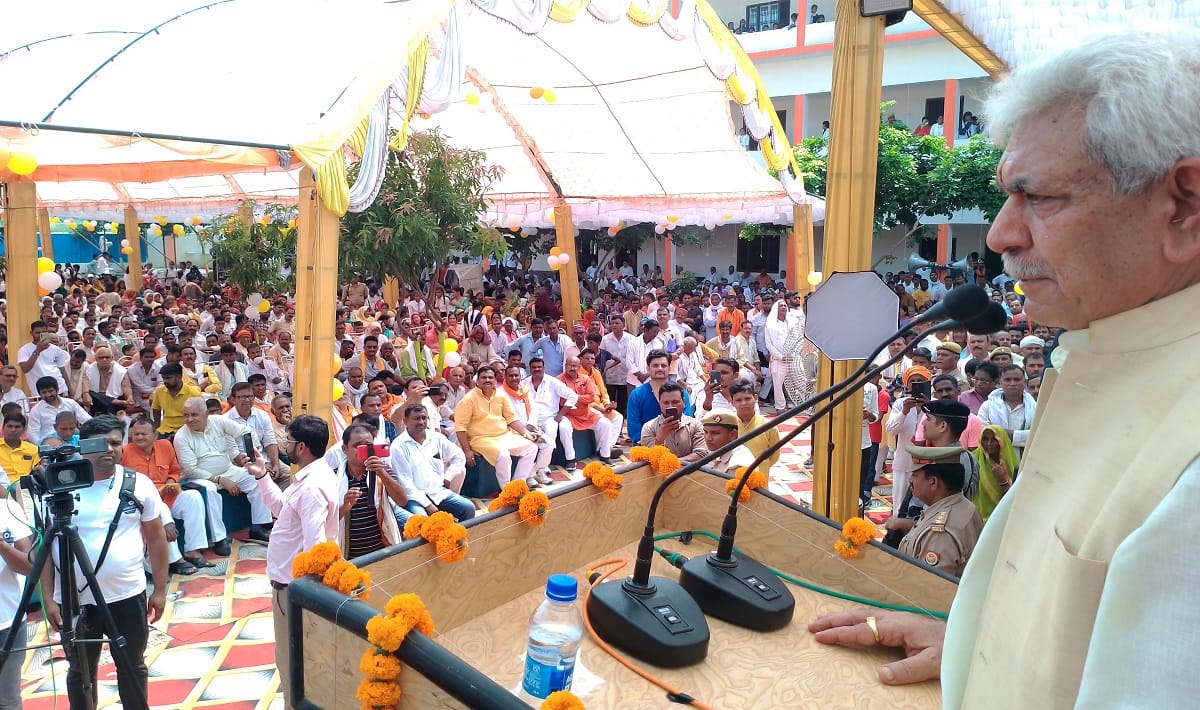 Lieutenant Governor Manoj Sinha said Kashmir glory returned now youth of valley pens instead of weapons