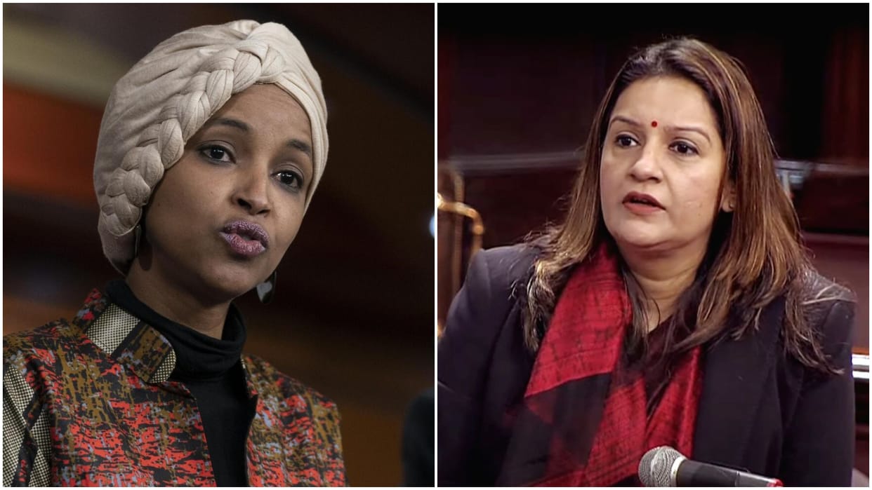 US Congresswoman Ilhan Omar reacts on India Canada issue Indian MP Priyanka Chaturvedi reply