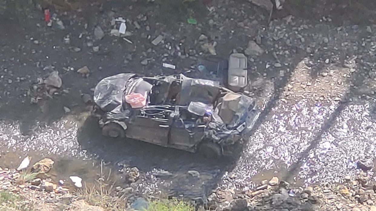 Car fall into gorge one killed in Solan Himachal Pradesh