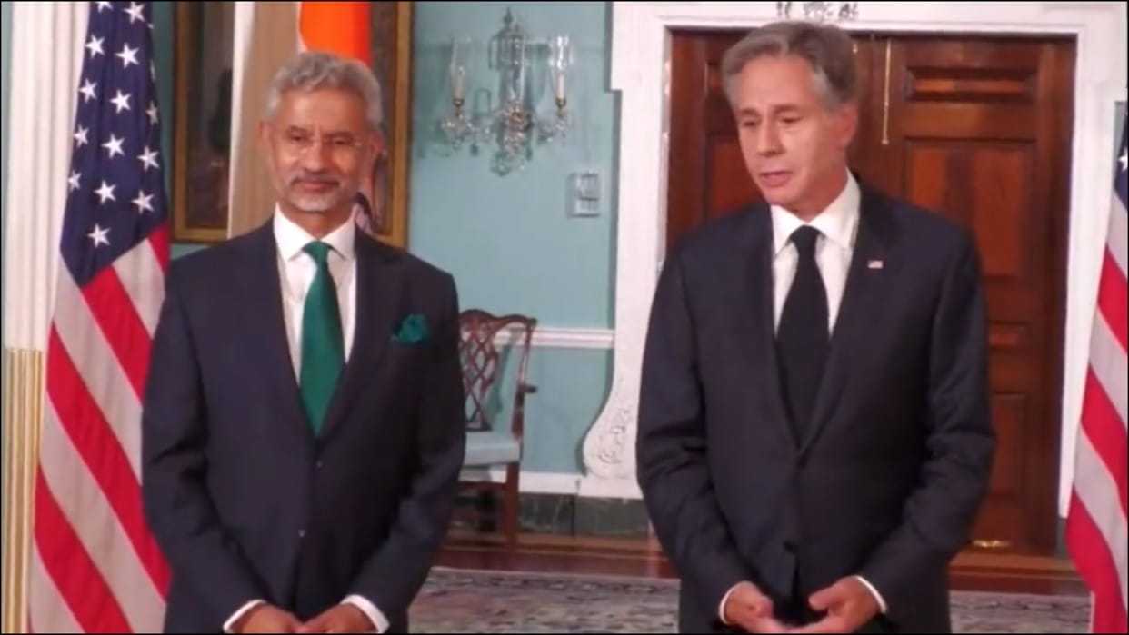 EAM S jaishankar meets US state secretary blinken during india canada row