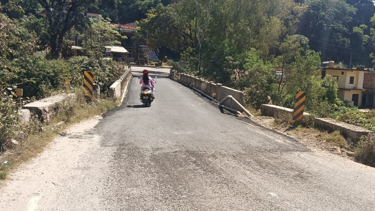 Puhara Bridge repaired in Shahpur Kangra Himachal Pradesh