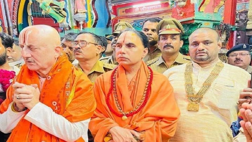 Anupam Kher in Ayodhya Today: Ram Mandir Construction Progress Film Actor Reaction