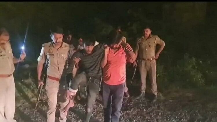 Police Encounter In Mathura Panic Spread Due To Firing Two Miscreants Shot Three Arrested Amar