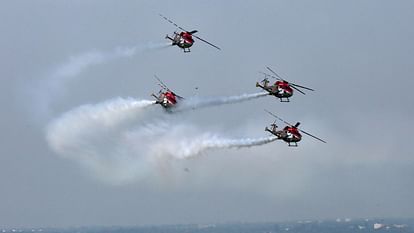 Bhopal Air Show Indian Air Force displayed strength courage of fighter planes seen in blue sky