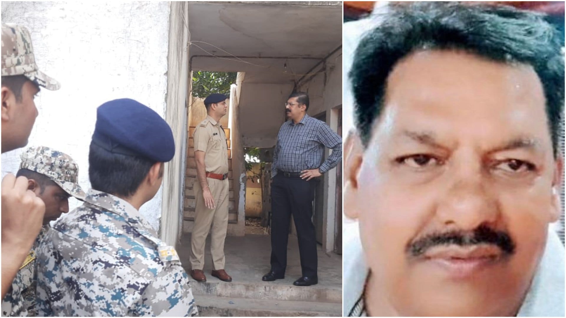 घटनास्थल पर पहुंची पुलिस और फॉरेंसिक टीम, मृतक एएसआई राकेश यादव