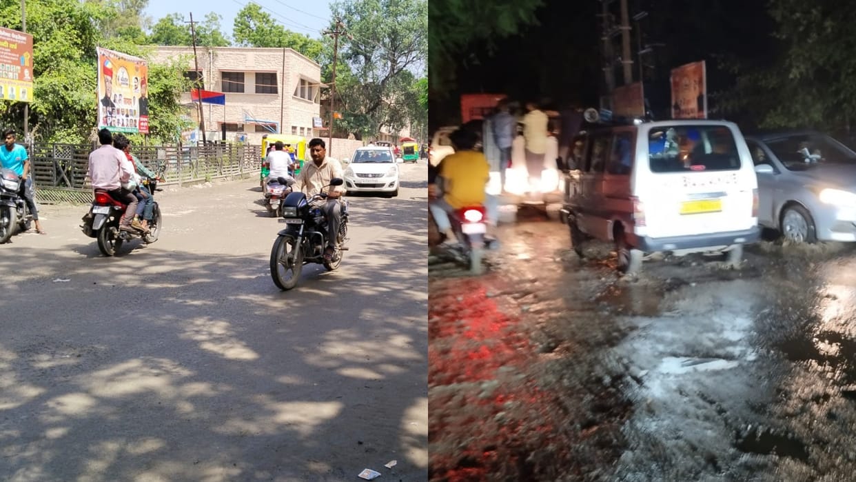 Sirohi News Common people troubled by dilapidated road responsible people are not paying attention