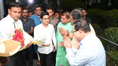 Abhishek banerjee reaches Delhi, ahead of TMC protests