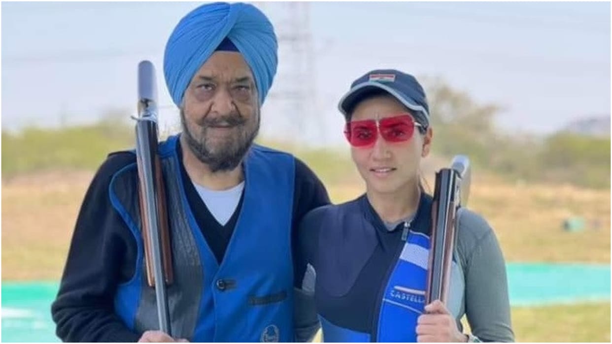 Asian Games: Daughter Rajeshwari won medal in front of father Randhir, 41 years ago coincidence in Delhi Asiad