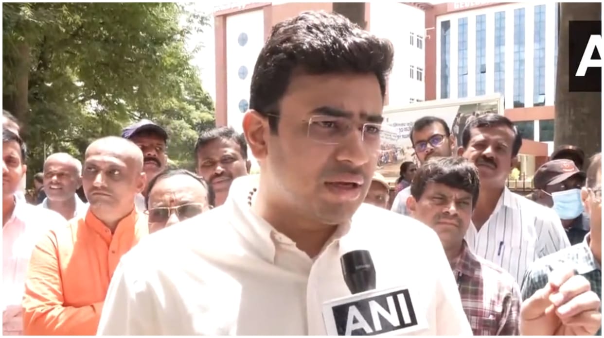 BJP Yuva Morcha National President Tejasvi Surya attacked on Karnataka government