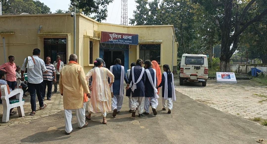 Girl students made serious allegations of molestation against the principal, police took him into custody