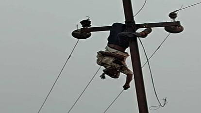 contract worker repairing fault on HT line in Firozabad died due to electric shock