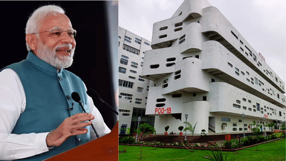 PM narendra modi inaugurates Academic PODs of IIT Indore