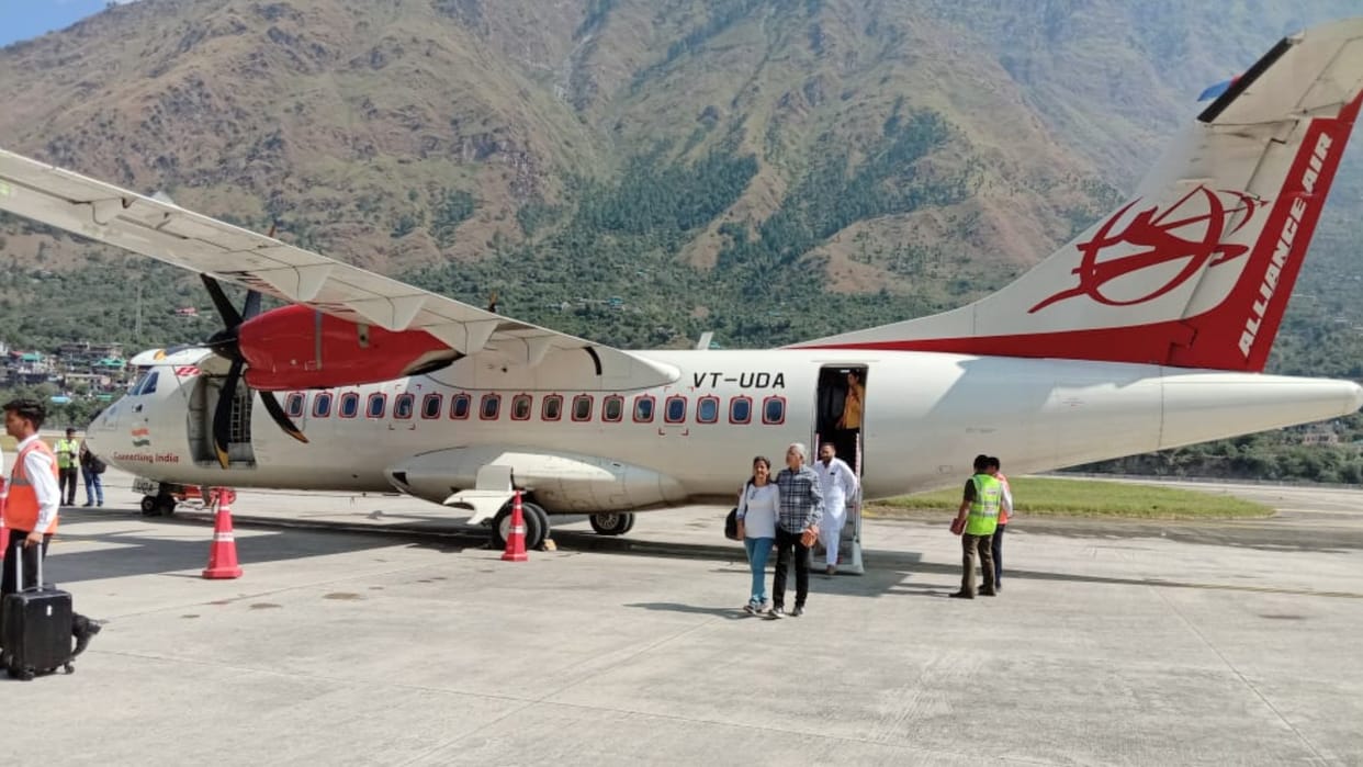 Kullu To amritsar Alliance Air Flight Started Today from Bhuntar Airport