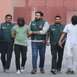 पुलिस की गिरफ्त में आरोपी