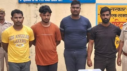 Police arrested four accused on theft charges in shahjahanpur