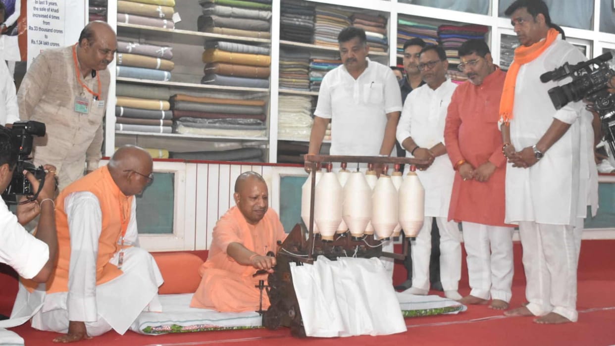 CM Yogi said in Gorakhpur biggest power can be bowed down with democratic values