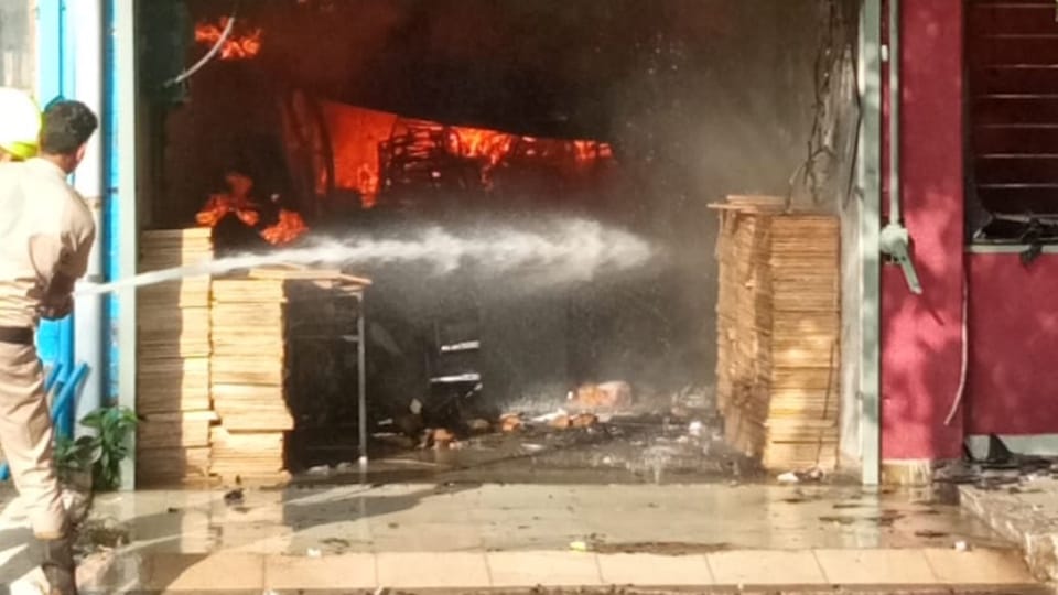 Fire Broke out in industrial area phase 2 of chandigarh
