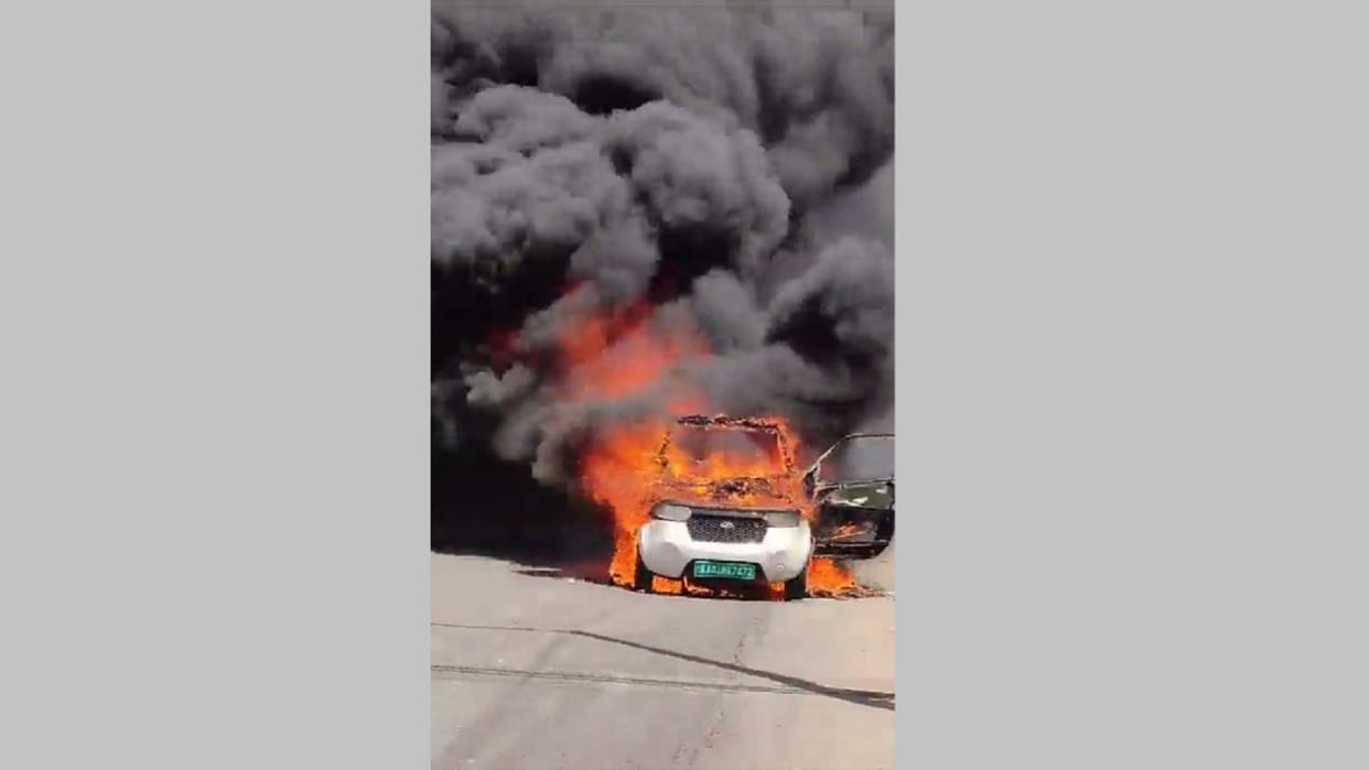 EV Fire Bengaluru small electric hatchback burnt in fire ev fire accidents in india