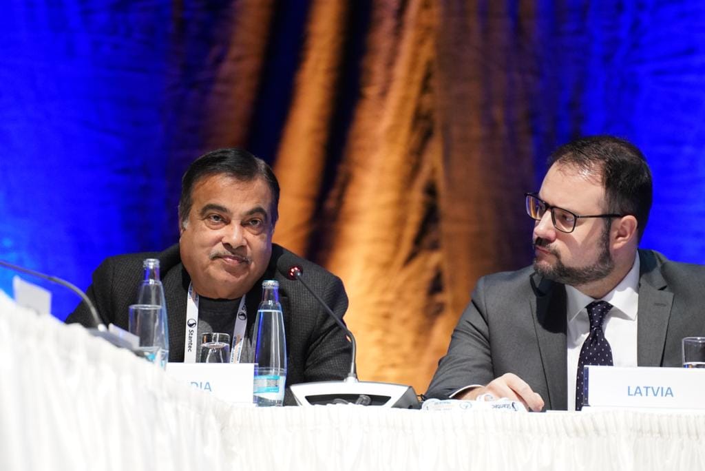 Nitin Gadkari addresses 27th World Road Congress in Prague, Czech Republic focusing on Road Safety
