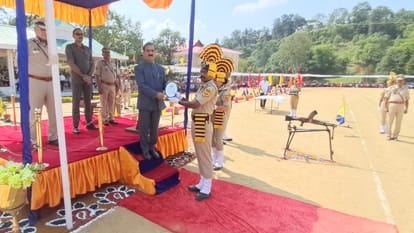 Himachal Pradesh Police Constables passing out parade function at Police Training College Daroh