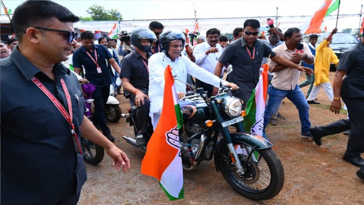 CG Election 2023: Congress out bhrose ki yatra in 90 assembly constituencies, see photos