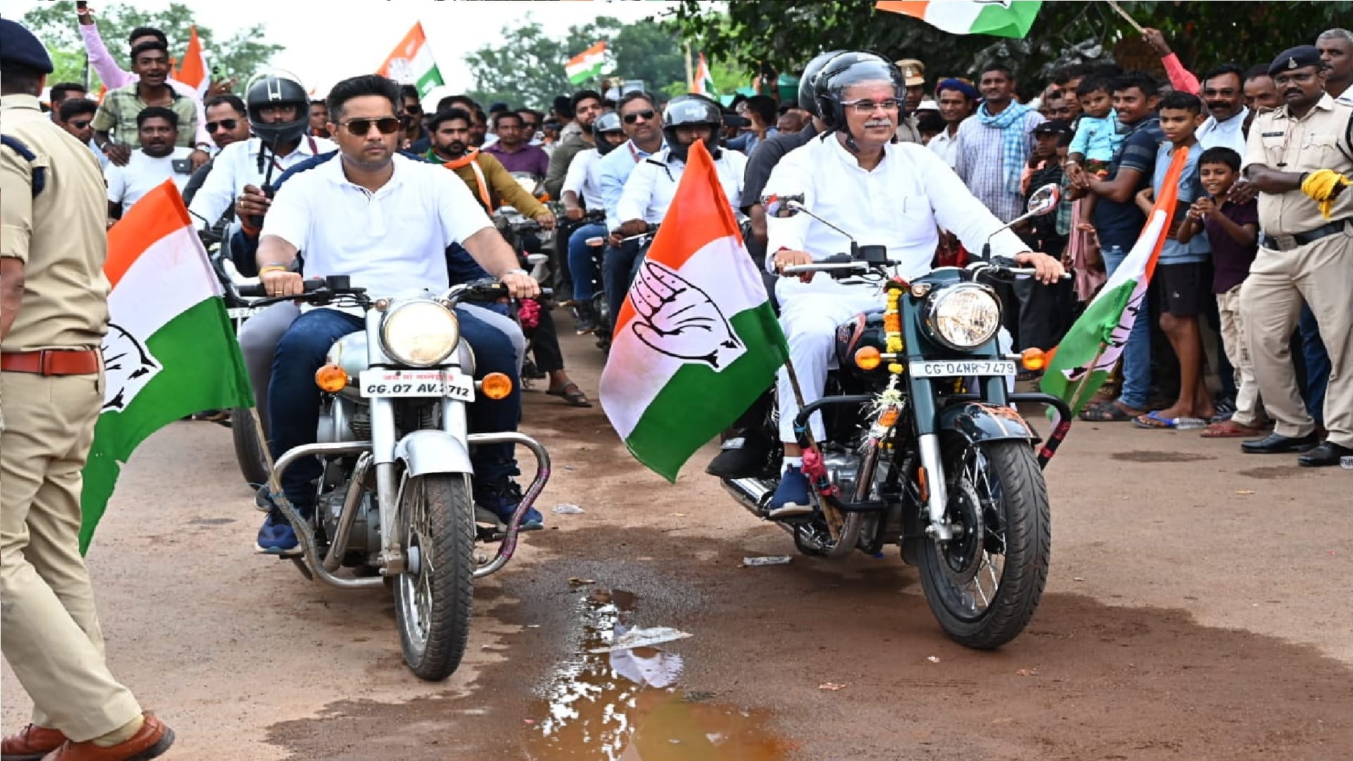 CG Election 2023: Congress out bhrose ki yatra in 90 assembly constituencies, see photos
