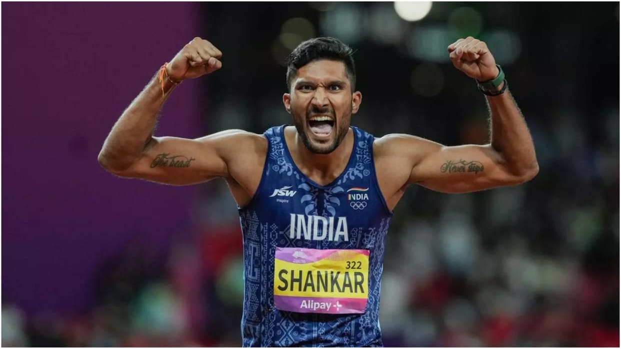 Asian Games 2023: 1st time after 1974 Indian male athlete won medal in decathlon, Tejaswin Shankar won silver