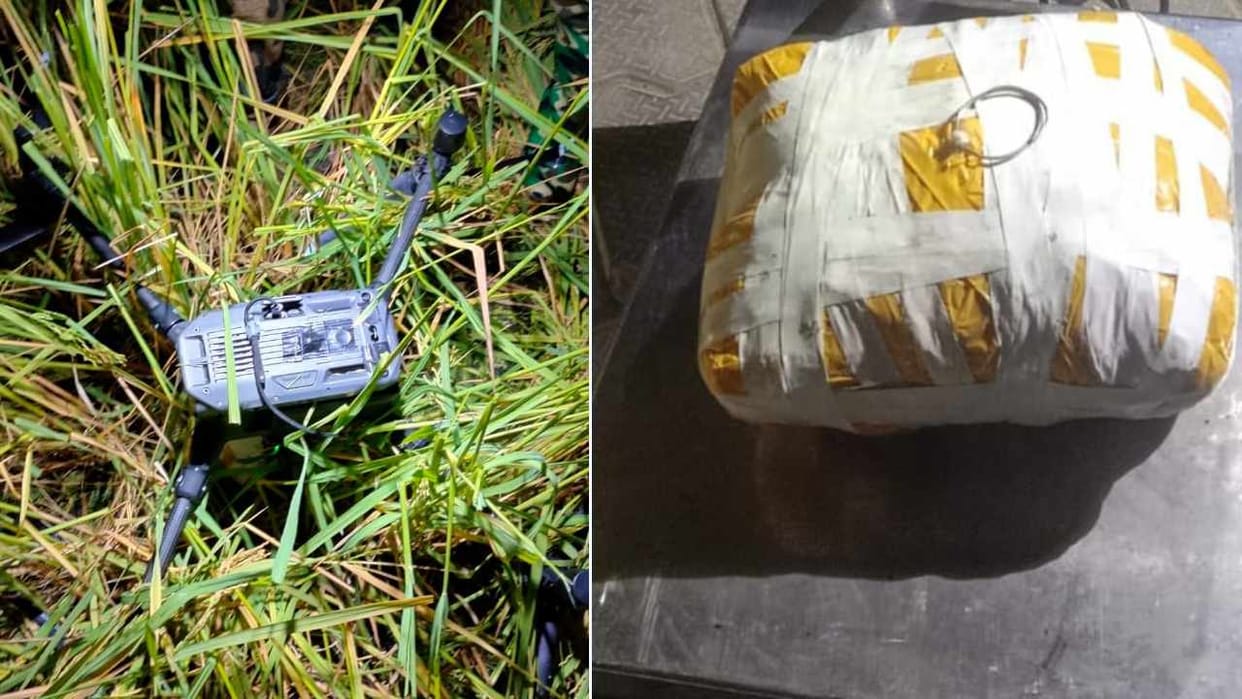 Drug consignment and Pakistani drone recovered in Tarn Taran