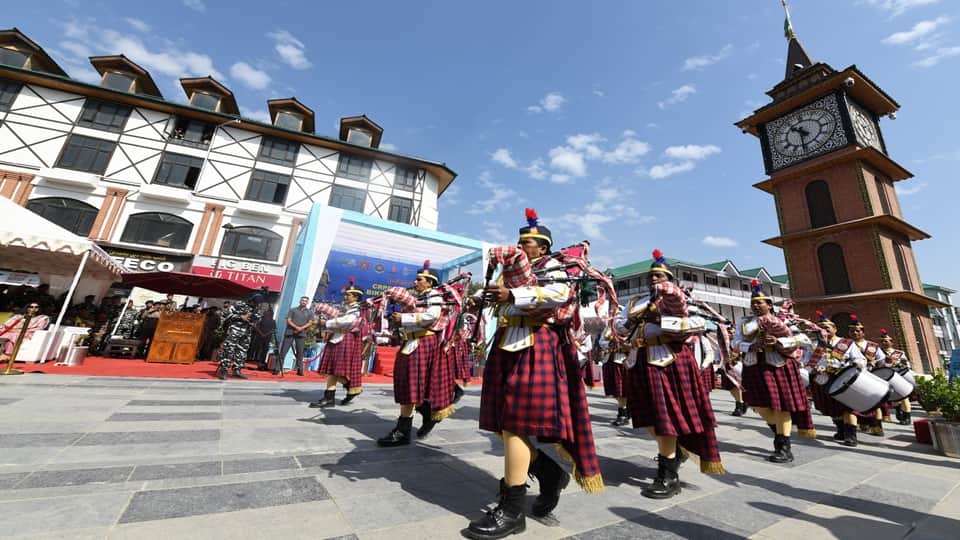 LG Manoj Sinha flags off CRPF Women Bike Expedition from iconic Lal Chowk Srinagar