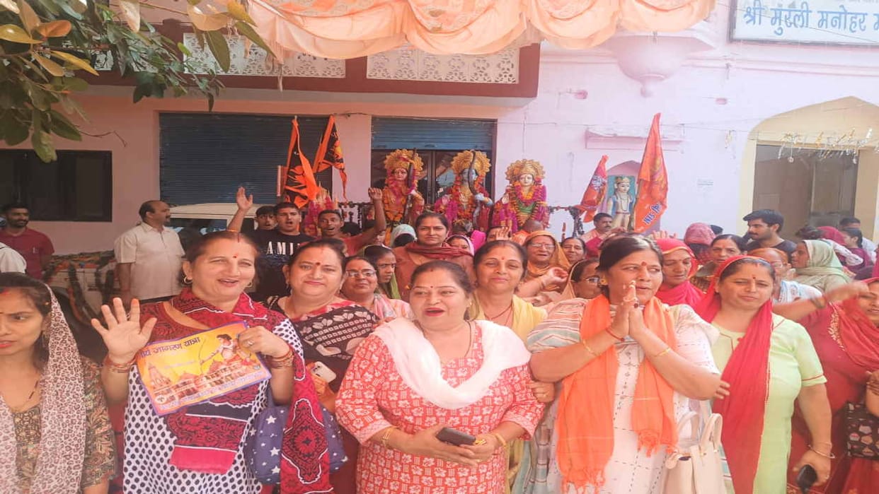 Shaurya Rath Yatra of Vishwa Hindu Parishad and Bajrang Dal reached Sujanpur, received grand welcome