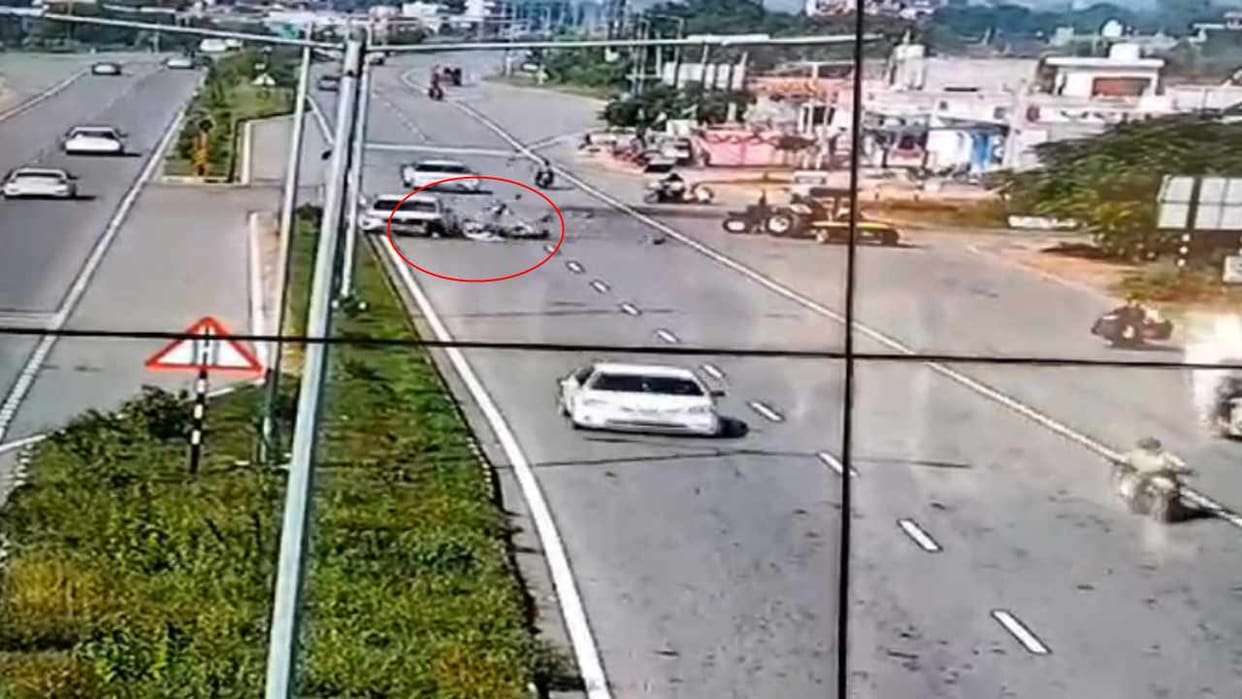 Congress MLA car accident in Punjab CCTV footage goes viral on social media