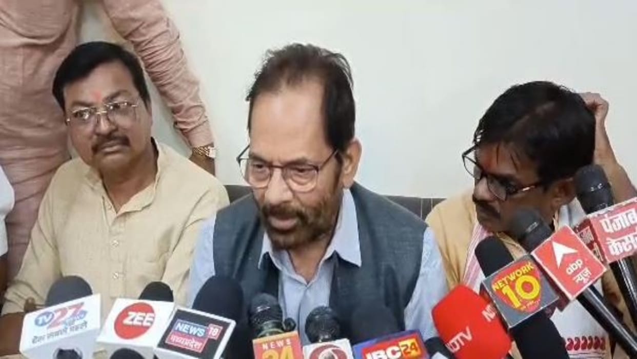 Mukhtar Abbas Naqvi says There was no reduction in work with any section why should anyone be stingy in voting