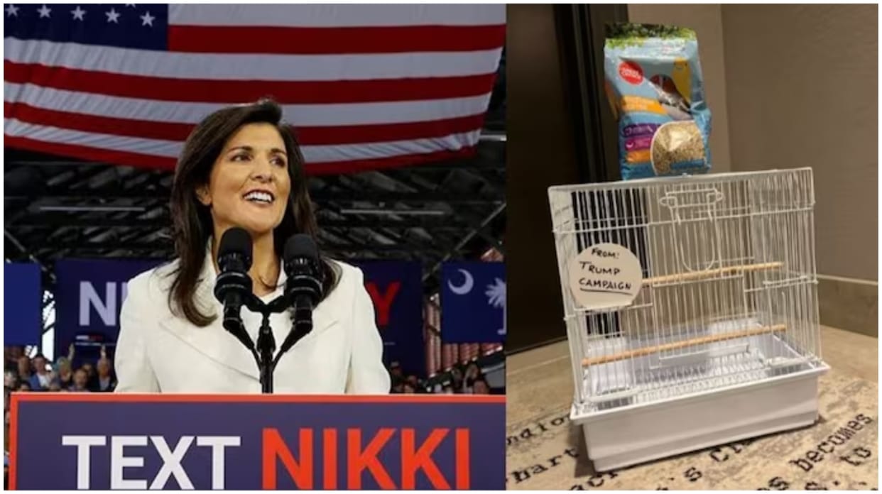 Republican Party Candidate Nikki Haley Targeted Trump Team Accused of Sent Her Birdcage
