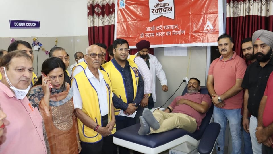 Samba: Amar Ujala Foundation organized blood donation camp in collaboration with Lions Club