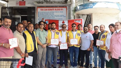 Samba: Amar Ujala Foundation organized blood donation camp in collaboration with Lions Club