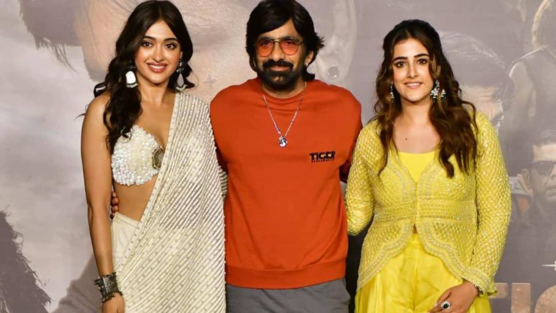 Tiger Nageswara Rao Trailer Launch Event Ravi Teja Nupur Sanon Anupam Kher Vamsi Talks about upcoming Film