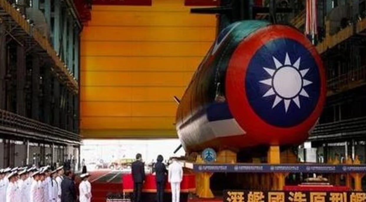 china mocks taiwan first indigenous submarine said its broom attempting to hold tide
